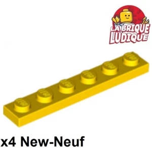 Lego 4x Plaque Plate 1x6 6x1 jaune/yellow 3666 NEUF - Imagen 1 de 1