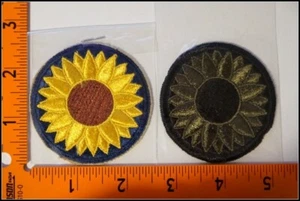 Lote de 2 Parches Militares Ejército de Estados Unidos Guardia Nacional Kansas Nuevo Stock Antiguo #T997 - Imagen 1 de 5