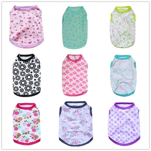 9PCS Wholesale Lot M XS Small Dog Clothes Summer Pet Vest Puppy Clothing T shirt - Picture 1 of 7