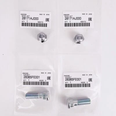 Fit For Subaru 2005-2025 Wheel Hub Bolt Stud & Nut SET 28365FE001 & 28171AJ000 - Image 1 of 4
