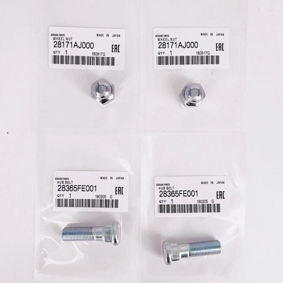 Fit For Subaru 2005-2025 Wheel Hub Bolt Stud & Nut SET 28365FE001 & 28171AJ000 Foto 1 de 4
