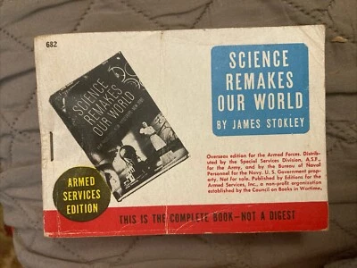 WW2 Vintage Pb,  Science Remakes OW by Stokley,?Armed Service Ed 682, 1945, VG - Imagem 1 de 4