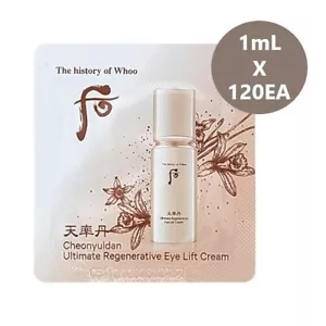 Probador rejuvenecedor de crema de estiramiento de ojos THE WHOO Cheonyuldan Ultimate 1 ml x 120 K-belleza - Imagen 1 de 1