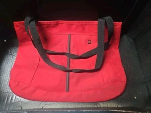 Original Victorinox Red Tote Shoulder Bag Canvas Swiss Army - Picture 1 of 9