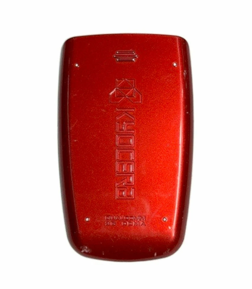 GENUINE Kyocera K312 BATTERY COVER Door RED cell flip phone back panel - Image 1 of 1