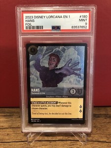 2023 DISNEY LORCANA TCG The First Chapter HANS Super Rare FOIL #180 MINT PSA 9