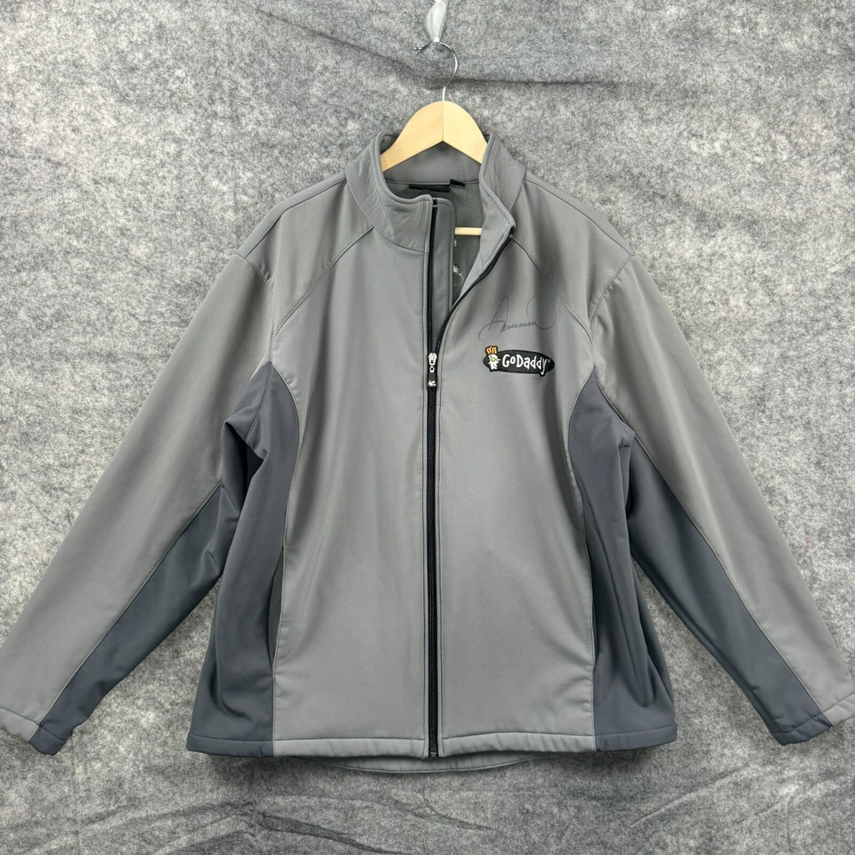 Chaqueta Nascar Para Hombre L Gris Go Daddy Danica Patrick AUTOGRAFIADA Chase Authentics Foto 1 de 4