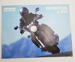 1991 Suzuki Motorcycles & ATVS OEM Sales Brochure RM125/250 RM80 GSX1100G - Picture 1 of 4