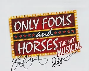 Foto autógrafa firmada a mano por Paul Whitehouse Les Dennis 8x10 Only Fools Horses B - Imagen 1 de 6