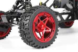 Alloy Wheel Rim + Tire Tyre set for HPI KM Rovan Baja 5B 5T 5SC 1/5 RC CAR - Picture 1 of 9