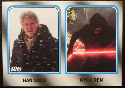 2017 TOPPS Star Wars The Last Jedi Family Legacy #3 Han Solo Kylo Ren - Image 1 of 2