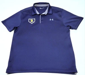 TEAM ISSUED UNCG Spartans baseball Under Armour navy polo shirt Men's LARGE L - Picture 1 of 5