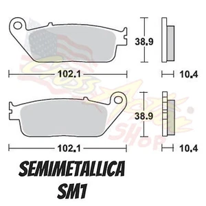 BRAKING PASTIGLIE FRENO SM1 BRAKE PADS YAMAHA MT01 670 2008 POSTERIORE REAR - Picture 1 of 1