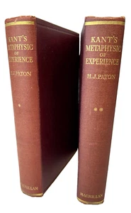 1936 - Kant's Metaphysic of Experience - H. J. Paton - In Two Volumes - 1st Ed. - Picture 1 of 17