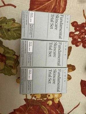 Jabón facial e hidratante "Lumin" para hombre cuidado fundamental de la piel conjunto de 3 unidades para piel seca Foto 1 de 3