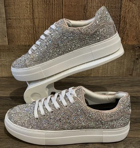 Matisse Julia Clear Rhinestone Sneaker New - Picture 1 of 8
