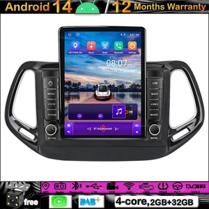 Autoradio 9,7" Android DAB GPS SAT Navi Stereo Carplay per JEEP Bussola 2016-2018 - Foto 1 di 15