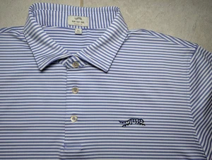 Sun Day rot Herren XL Golf Poloshirt Tiger Woods Classic Fit gestreift Stretch - Bild 1 von 5