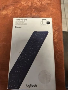 Logitech Keys To Go Portable Wireless Bluetooth Keyboard For iOS (iPad, iPhone) - Picture 1 of 8