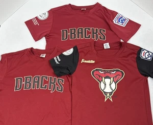 3x Arizona Diamondbacks Shirt Youth Small Red MLB Baseball Jerseys Little League - Picture 1 of 10