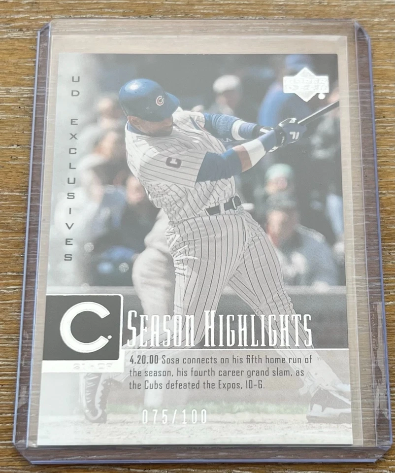 SAMMY SOSA 2000 Upper Deck UD Legends HOLOFOIL PARALLEL #067/100 ! CUBS ! - Image 1 of 1