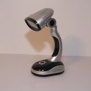 Battery Powered LED Desk Lamp Reading Work Bedside Table Portable Bright Light - Picture 1 of 9