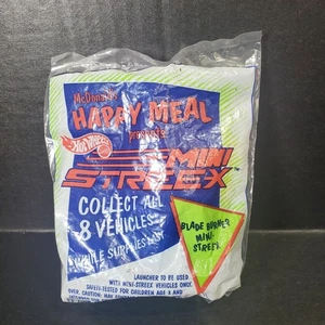 VTG 90’s McDonald's Happy Meal Toy Hot Wheels Blade Burner Mini-Streex Pump Toy - Picture 1 of 5