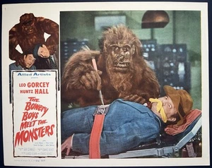 Vintage 1954 “The Bowery Boys Meet the Monsters” Movie Lobby Card 14x11” - Picture 1 of 2