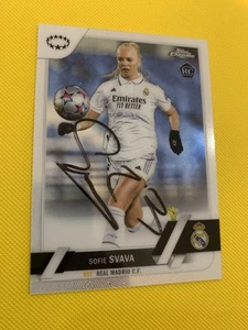 Tarjeta UWCL firmada por Sofie Svava con certificado de autenticidad - Real Madrid femenino / Dinamarca - Imagen 1 de 1