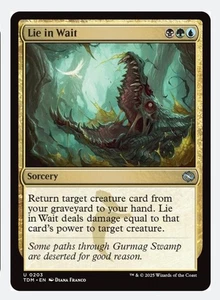 Lie in Wait (FOIL) TDM Tarkir Dragonstorm | Sultai Graveyard Recursion | NEW NM - Picture 1 of 3