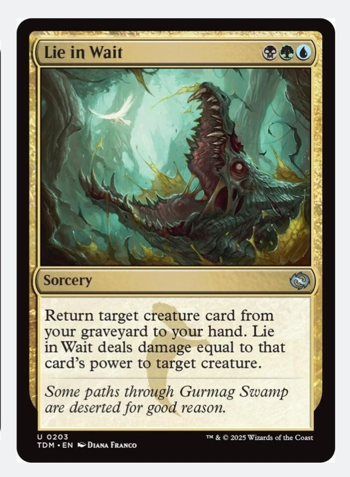 Lie in Wait (FOIL) TDM Tarkir Dragonstorm | Sultai Graveyard Recursion | NEW NM - Image 1 of 3