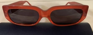 Crap Eyewear The Paradise Machine Red Rectangle Sunglasses 52-19-135 - Picture 1 of 9