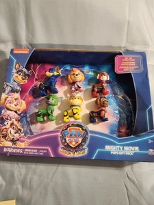 Paw Patrol Mighty Movie 6 Welpen Spielzeug Set Skye Rocky Chase Marshall Zuma Rubble - Bild 1 von 4