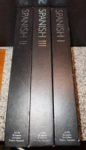 Spanish Language Learning EDITIONS #1 #2 #3. 47 CD's Pimsleur Approach Gold edit - Picture 1 of 9