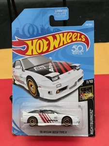 Hot Wheels "'96 Nissan 180SX Type X" nuovo con scatola #214/365 X1 D7 - Foto 1 di 2