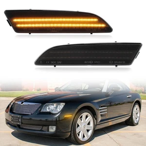 2PCS Front Bumper Side Marker Light Signal Lamp For 2004-2008 Chrysler Crossfire - Foto 1 di 7