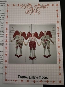 Vintage SEWING Pattern Craft Home Decor Rosalie Quinlan Angel 3 Dolls UNCUT - Picture 1 of 7