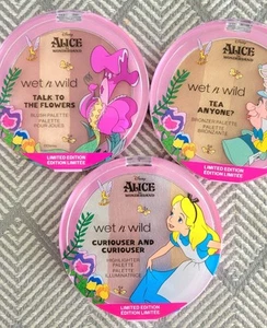 Wet n Wild Alice In Wonderland Makeup Palettes Highlighter~Blush~Bronzer SEALED - Picture 1 of 8