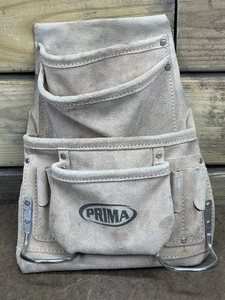 Rabe 10 Taschen Leder Werkzeugtasche beige Wildleder mit Hammerhaltern - Bild 1 von 13