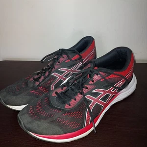 ASICS Sneakers Uomo Running 11M Gel Excite 6 Traspiranti Sportive Rosso Nero - Foto 1 di 14