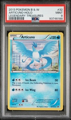 2013 Pokemon Articuno Holo Rare Legendary Treasures Black & White #32 PSA 9 MINT - Image 1 of 3