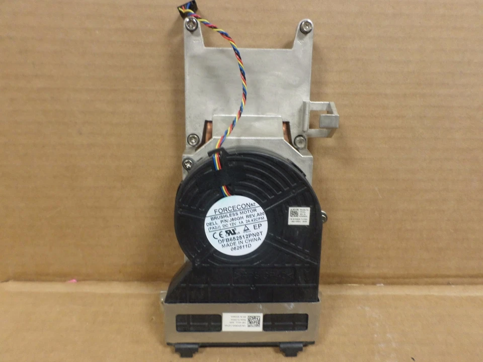 Dell Optiplex 7010 SFF CPU Heatsink W/5-Pin Cooling Fan J50GH 637NC FVMX3 - Image 1 of 4