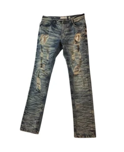 Evolution in Design Slim Fit Stretch Denim Jeans Distressed Mens Jeans 32X34 - Picture 1 of 10