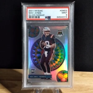 2021 Panini Mosaic Mac Jones Glass Mosaic #GM23 - PSA MINT 9 - Bild 1 von 9