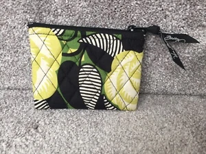 Vera Bradley Small Coin Purse La Neon Rose Zipper Pouch 4"H x 5"W Retired Rare - Picture 1 of 4