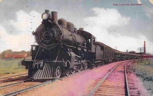 Postal de The Limited Express Railroad Train Chicago Illinois 1915 - Imagen 1 de 2