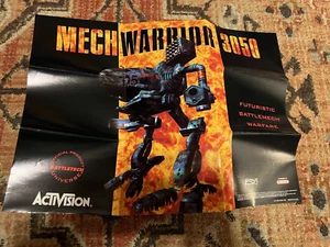 Super Nintendo Mechwarrior 3050 Authentic Original Insert Poster SNES - Bild 1 von 4