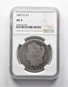 AG3 1897-O Morgan Silver Dollar NGC Lowball Low Ball Pocket Piece *9093 - Picture 1 of 3
