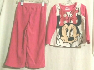 Disney Minnie Mouse 2 Piece Sleepwear Pajama Pant set. Size 3T. Pink - Picture 1 of 4