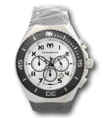 Technomarine Ocean Manta Men's 48mm Silver Dial Chronograph Watch TM-220023 - Image 1 of 4